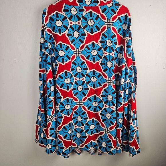 Ashro Amadi Cape Linen Blend Shawl Wrap OSFM Aqua Red Burgundy - Picture 7 of 9